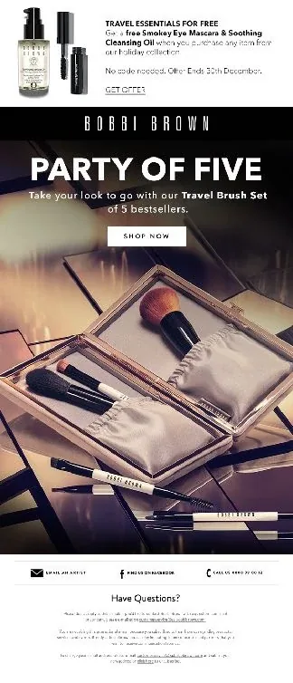 Bobbi Brown — Party of Five email