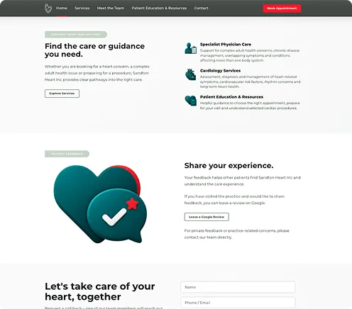 Sandton Heart Inc — Find the Care or Guidance You Need