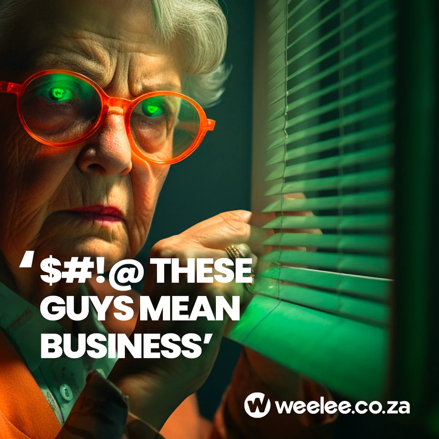 Weelee — These guys mean business, nosy-neighbour concept